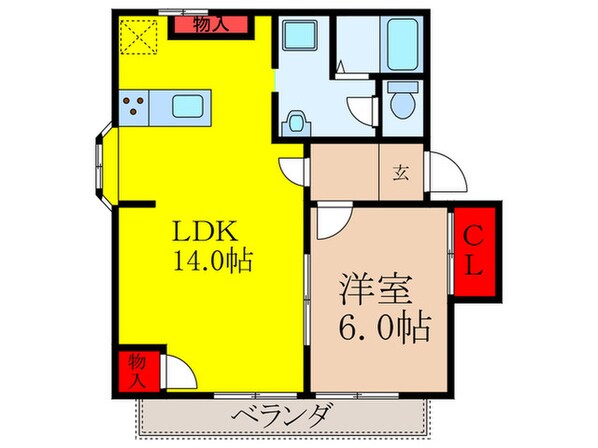 光ハイツの物件間取画像